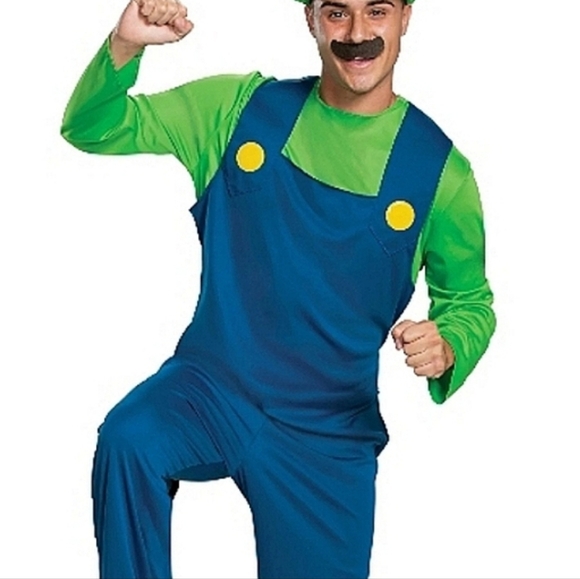SUPER MARIO Brother Luigi Classic Halloween Nintendo Disguise Costume NWT - Picture 1 of 15